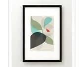 FLOW no.26 - Giclee Print - Mid Century Modern Danish Modern Style Minimalist Modernist Eames Abstract