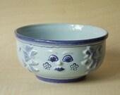 Vintage East German Pottery Figurine Bowl or Planter by VEB Haldensleben in Pale BLue