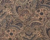Custom Raymond Waites Cliffside Linen Navy PAISLEY Shower Curtain