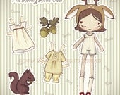 The Lovely Little Deer paper doll