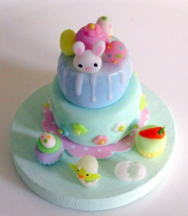 Easter cake and cupcakes - Asakomini
