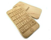 Baby toy teethe modern teether personalized play phone wood toy geek smartphone