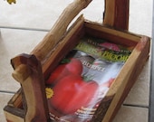 Cedar Garden Basket gifts for gardeners mom sister birthday gift tool caddy fruits vegetables harvest rustic ready to ship