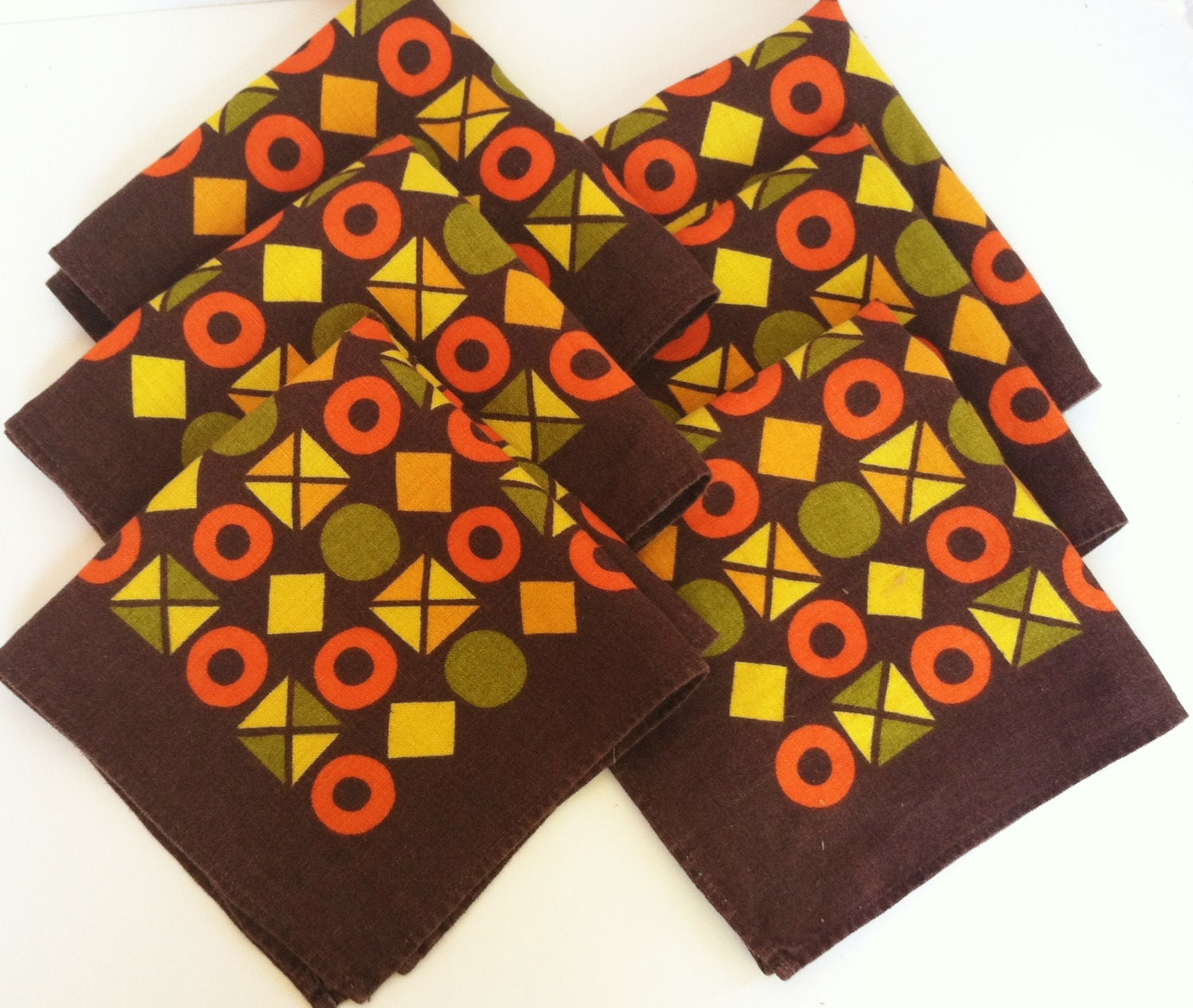 Napkins Retro Chic Mid Century Modern