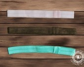 Interchangeable Headbands --Ballet Pink, Chocolate, Aqua -- Set of 3