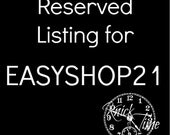 RESERVED for Easyshop21 - Vintage Wooden Box with Hinged Lid - Number Typography