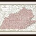 Antique Map - KENTUCKY, TENNESSEE, MISSISSIPPI - 1911 Map Page - Buy 3 Maps, Get 1 Free