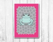 Natterjack Toad A3 Art Print