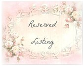 Reserved Listing for thilton