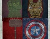 Avengers Movie Poster Four Set -Prints Only