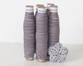 Medium Gray Fold Over Elastic for Baby Headbands - 5 Yards of 5/8 inch FOE