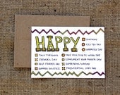Happy Checkbox Greeting Card - Fiesta