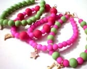 summer fluo charm bracelets (set of 4) /collection 2013