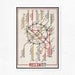Moscow Metro Map. Extra large print 16.50 x 23.4 (A2). Big Poster.