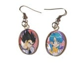 Vegeta & Bulma Earrings FREE SHIPPING
