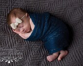Baby headband, newborn headband, adult headband, child headband and photography prop The ELEGANT all pearl bow exclusive sprinkle headband