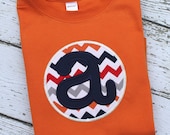 Boys Chevron Initial Applique Tee...sweet tea for kids