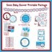 INSTANT DOWNLOAD -Dr. Seuss Baby Shower Printable Hybrid Package - Red. Blue