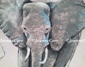 Double Elephant Original Sketch