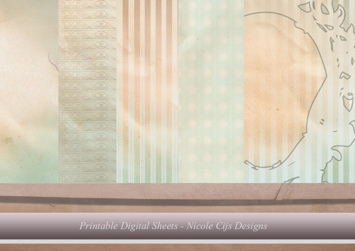 Backgrounds - Shabby Antique: For Gift Wrap, Scrapbooking, Journaling, Paper Goods and Digital Collaging