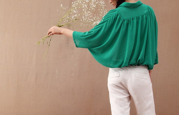 Beauty/womens clothing/plus size/petite/silk cotton shirt/elegant/graceful/2 colors/custom made