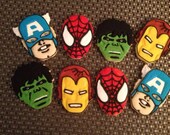 1 Dz Avenger  Super Hero Vanilla Sugar Cookies 