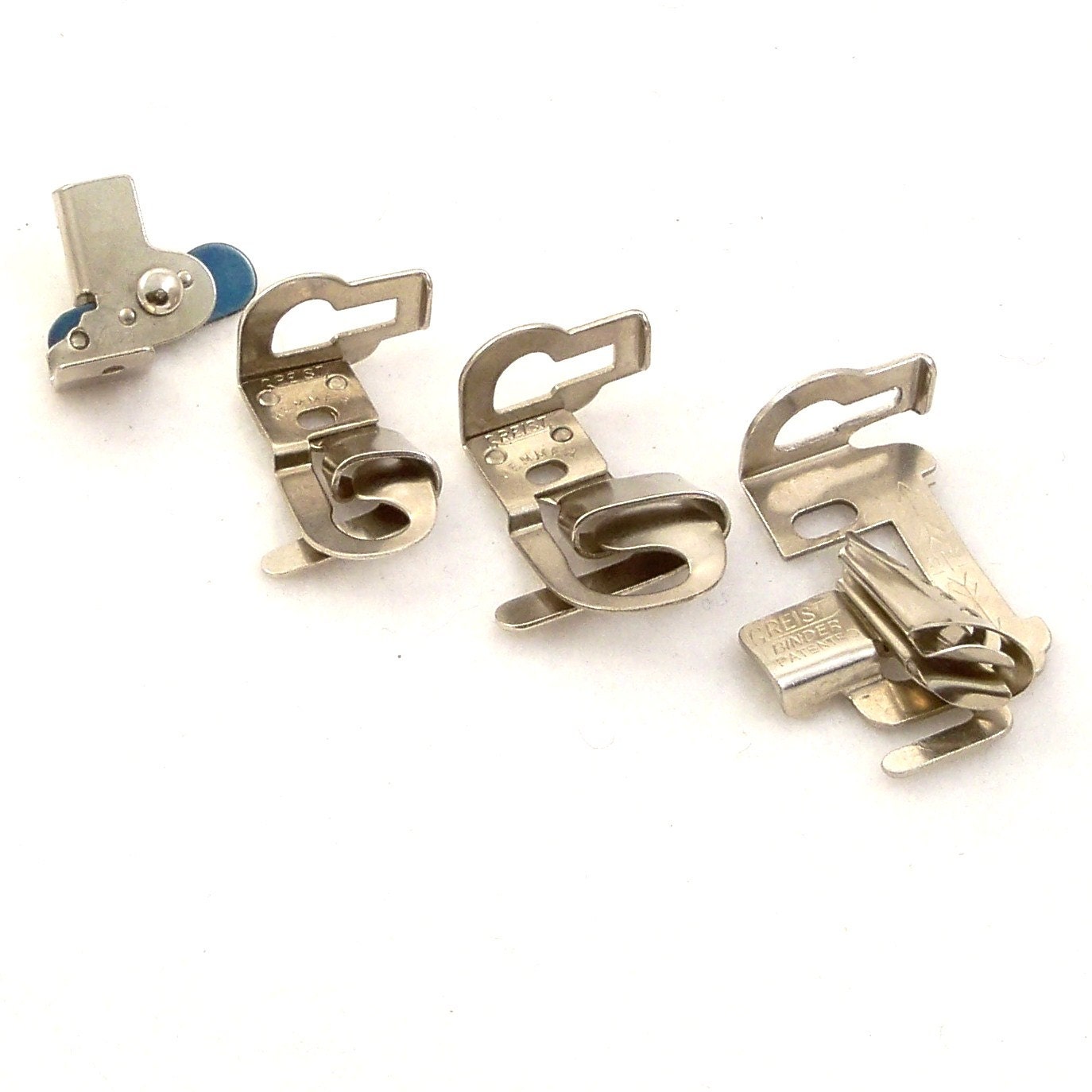 Vintage Sewing Machine Attachments Greist Low Shank Feet Singer Featherweight 221 222