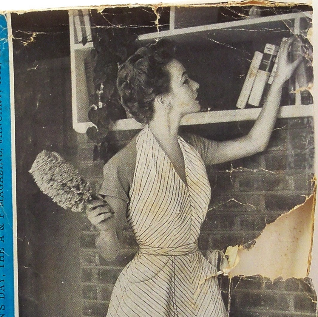 Vintage Wrap Around Dress Pattern Apron Bolero Size 14 Bust 32 Womans Day 5022
