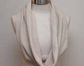 Chunky Cotton Latte Cowl Scarf Snood Scarf