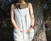 Artisan Smock Dress with Pockets/ Womens Dress/Minimalist Dress/Natural/ Small to Med Lg