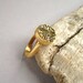 Gold Druzy Ring Titanium Drusy Quartz Gold Vermeil Adjustable Band Brushed Matte Finish