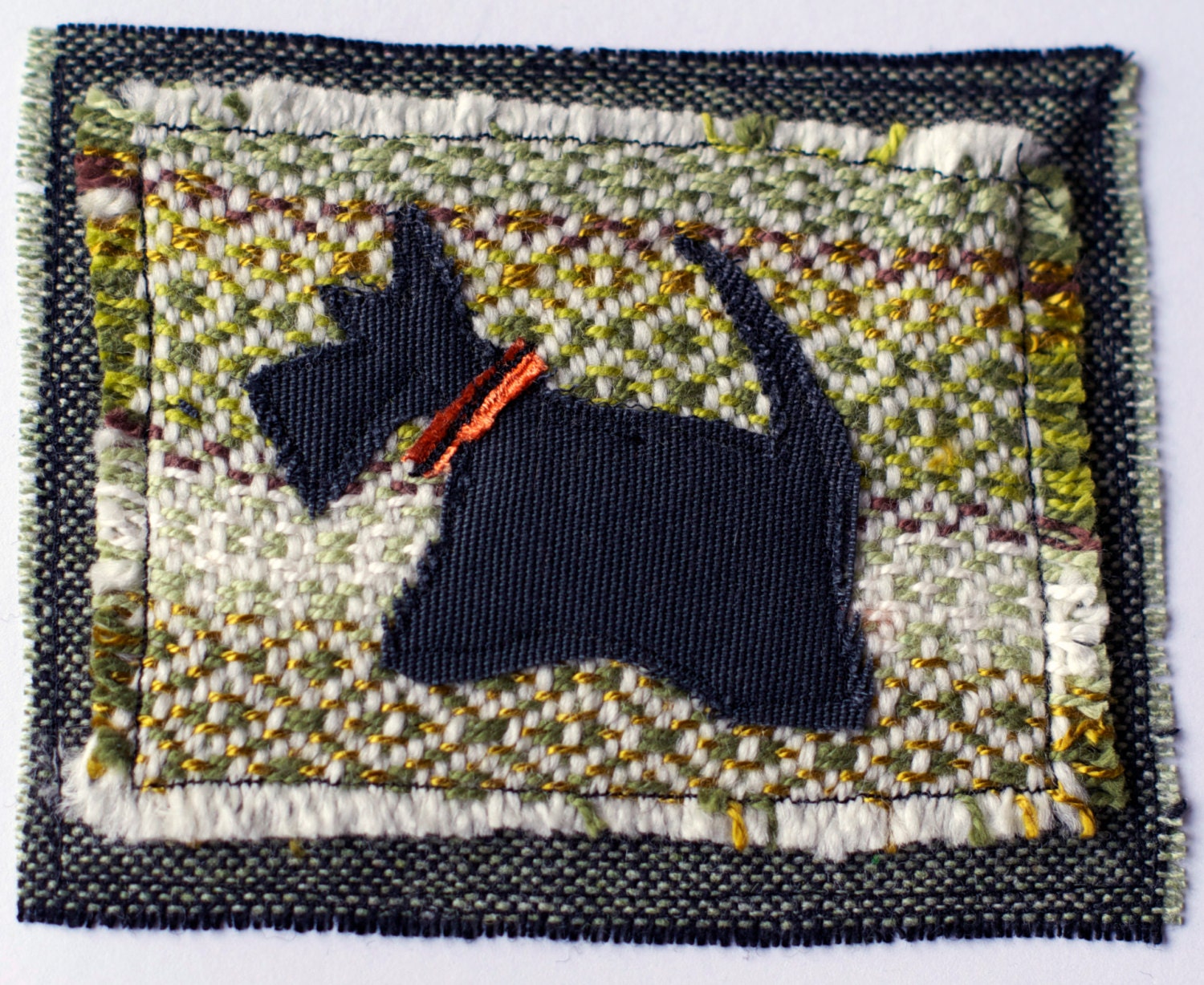 Scottie Dog Card - Greens