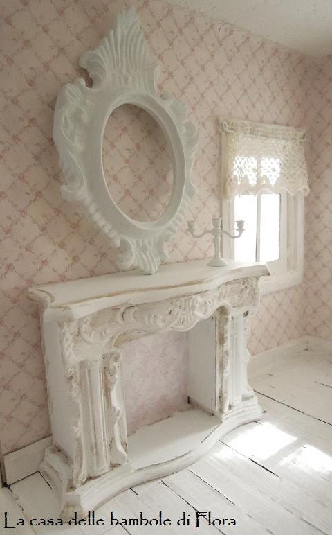 RESERVED French fireplace - 1/12 dolls house dollhouse miniature