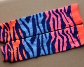 Baby Leg Warmers - Blue, Neon Orange, Pink Animal Print, Tiger Stripe baby legs, girl legwarmers, baby shower gift, arm warmers, leggings