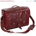 SALE 14x6 Italian leather Diaper Bag NEW: 2Z - Ruby Red Color - Georgetown Style  - Handmade in the U.S.A - Free Shipping