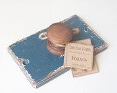 Farmhouse Robe Knob In Rustic Blue and Cedar