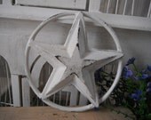 cast iron star nautical decor rustic prairie charm rustic decor white distressed star outdoor decor indoor decor primitive shabby chic