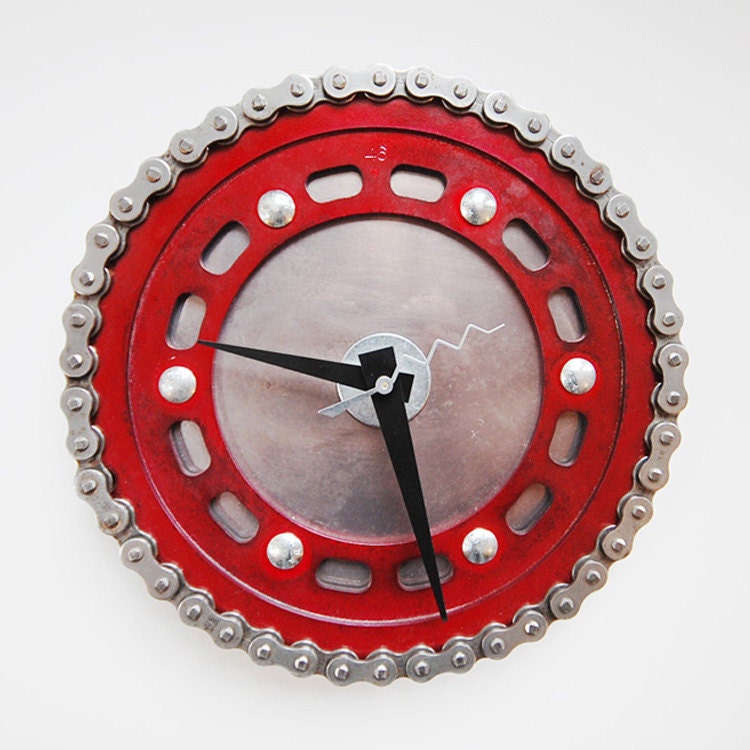 Be my Valentine Motorcycle Clock
