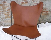 handmade rugged latigo LEATHER BUTTERFLY CHAIR your color choice