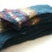 Wool Pieces Felted Sweater Wool Scraps TEAL Fair Isle Scrap Pack Grab Bag Destash