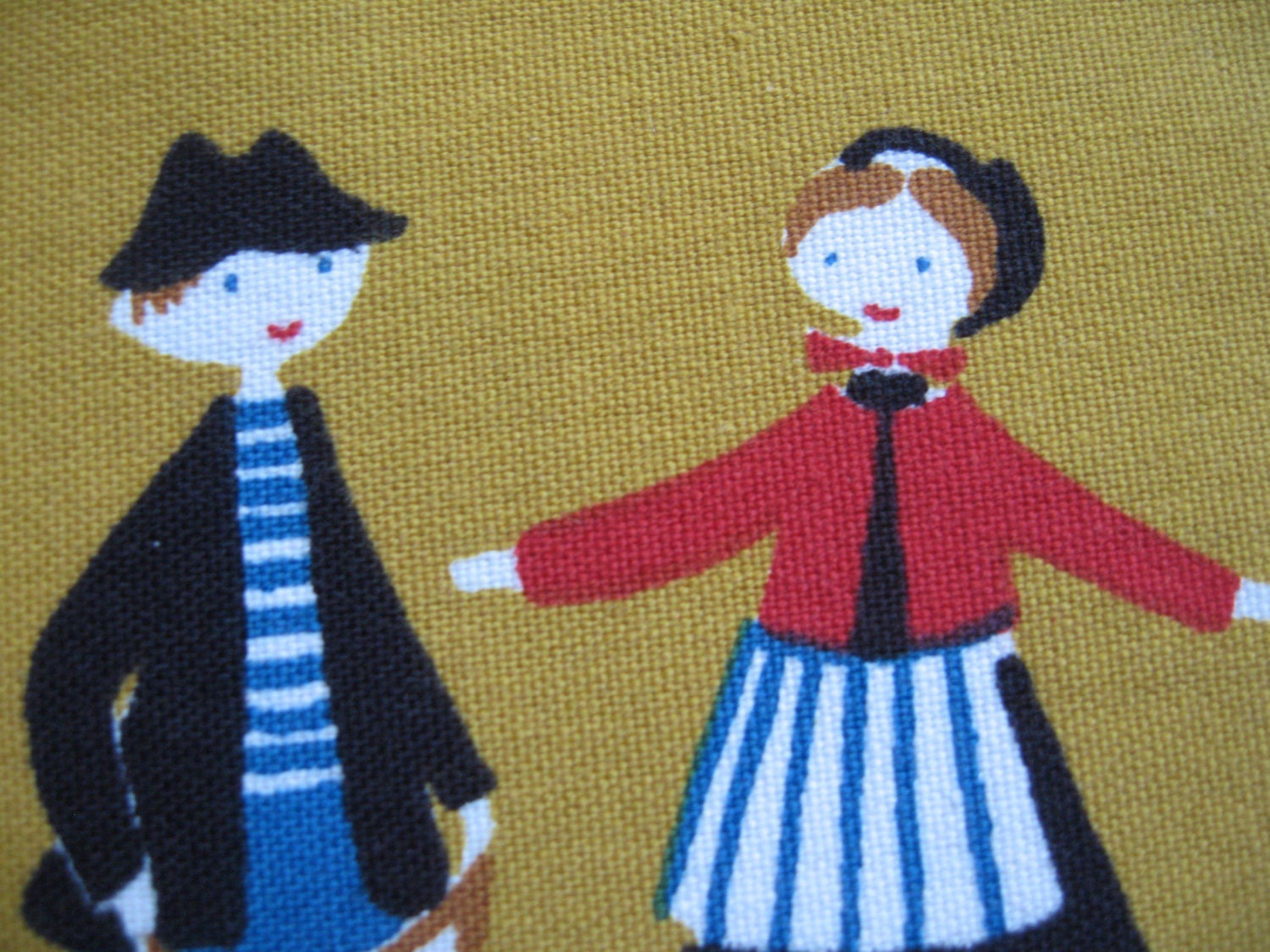 Apple picking. Near mint Jangaard of Denmark cocktail napkin, mcm, collectible textile, fairy tale. Excellent condition.