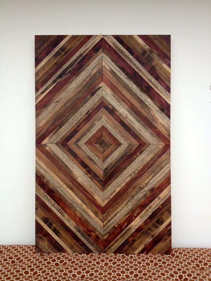 Chevron Coffee Table with Hairpin legs - Wood Table - Reclaimed Wood table