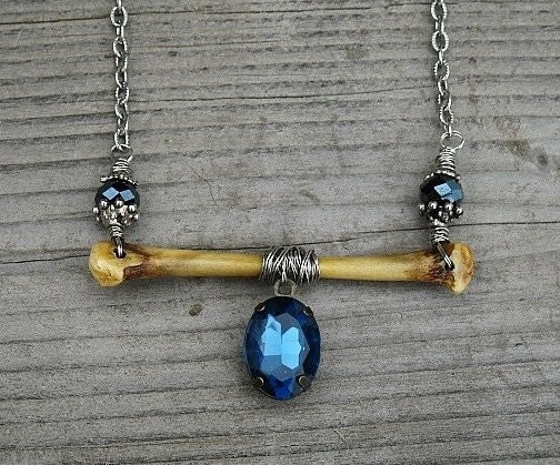 Bone Necklace, Bone Jewelry, Real Bone Necklace, Bird Bone Necklace, Gothic Jewelry, Gothic Necklace, Cruelty Free Bone Necklace,