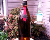 Upcycled Bird Feeder Liquor Bottle Kahlua