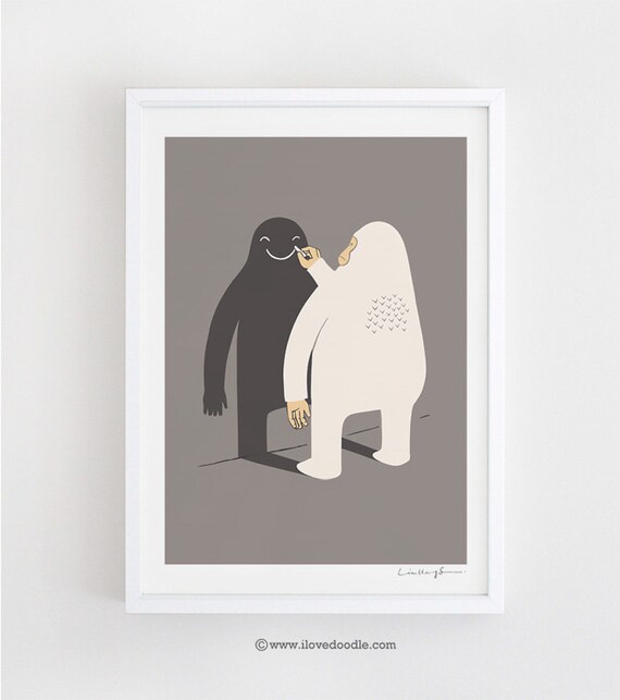 Smile My Shadow - A4 Print
