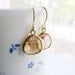 Peach Gold Earrings