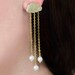 As Seen on FAB.Com English Rain. Gold cloud earrings. stud post earrings with freshwater pearls