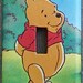 Winnie the Pooh Upcycled / Recycled Light Switch Plate