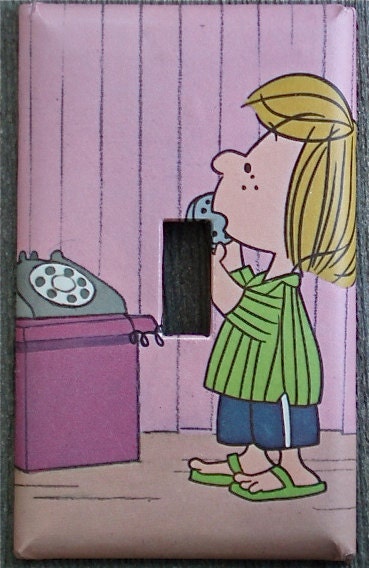 Peppermint Patty Upcycled / Recycled Light Switch Plate