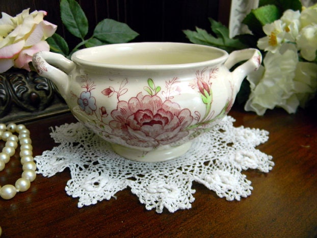 Johnson Bros Rose Chintz Sugar Bowl - No Lid 9163